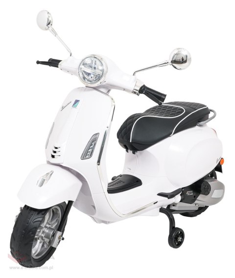 Pojazd Skuter Vespa ROMA Biały motorek dla dziecka