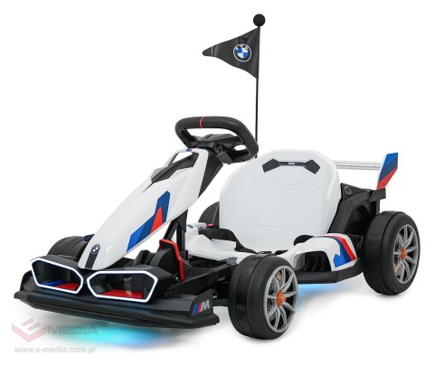 Pojazd Gokart BMW z Funkcją Driftu Biały