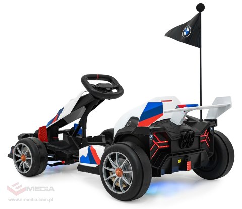 Pojazd Gokart BMW z Funkcją Driftu Biały