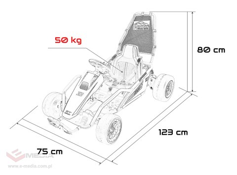 Pojazd Gokart TORNADO z Funkcją Driftu Zielony