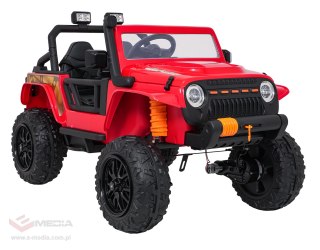 Pojazd Jeep Monster Czerwony