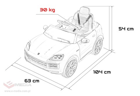 Pojazd Porsche Cayenne Biały