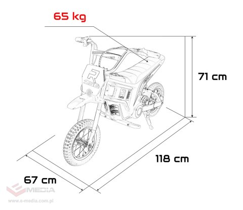 Pojazd Motor RZ56 MAX Czerwony