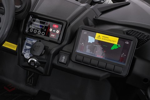 Pojazd Buggy Maverick Turbo RR Koła Niebiesko-Szary