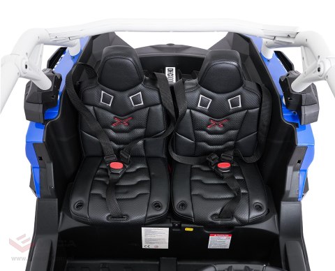 Pojazd Buggy Maverick Turbo RR Koła Niebiesko-Szary