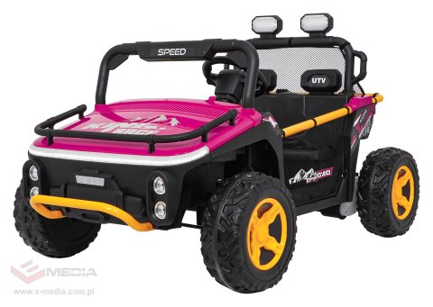 Pojazd Buggy UTV SPEED Różowy
