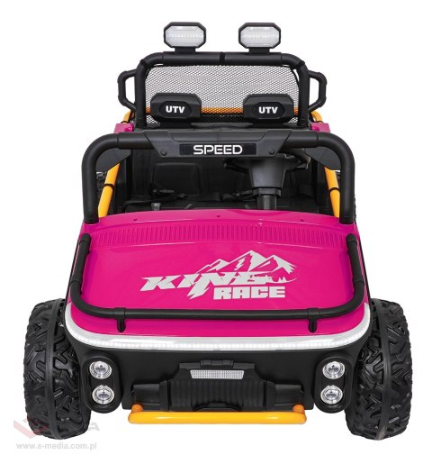 Pojazd Buggy UTV SPEED Różowy