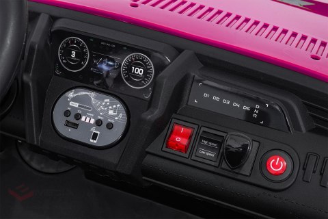 Pojazd Buggy UTV SPEED Różowy