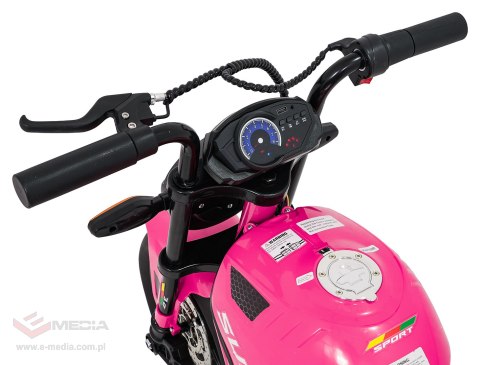 Pojazd Motor SUPERMOTO Różowy