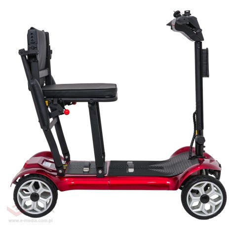 Skuter Elektryczny Czterokołowy dla Seniorów EasyGo Czerwony
