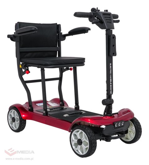 Skuter Elektryczny Czterokołowy dla Seniorów EasyGo Czerwony