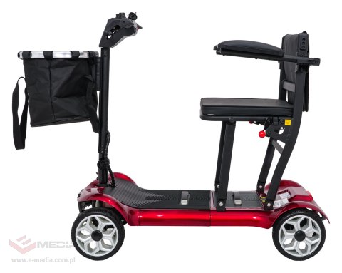 Skuter Elektryczny Czterokołowy dla Seniorów EasyGo Czerwony