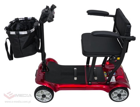 Skuter Elektryczny Czterokołowy dla Seniorów EasyGo Czerwony