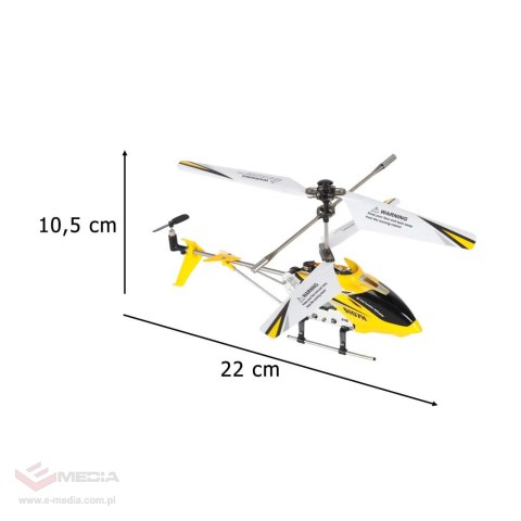Helikopter zdalnie sterowany na pilota RC SYMA S107H 2.4GHz RTF żółty
