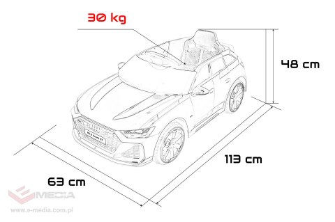 Pojazd Audi RS6 Avant GT Czarny