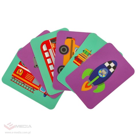 Książeczka magnetyczna układanka puzzle z magnesem środki transportu