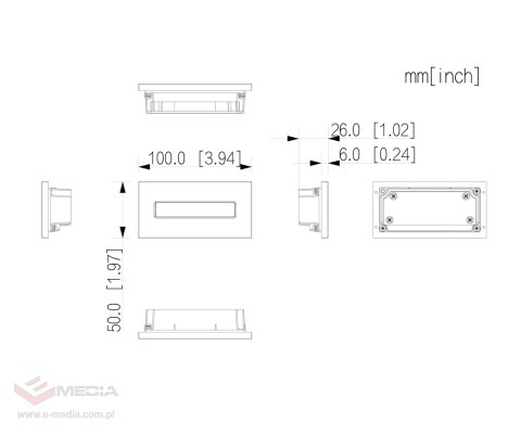 MODUŁ KLAWIATURY VTO4202F-MDB2 DO MODUŁÓW VTO4202F-P, VTO4201F-P, VTO4201F-P1 DAHUA