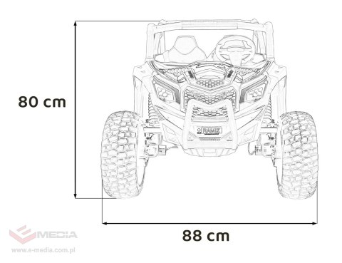 Pojazd UTV X3 Off-Road Czerwony