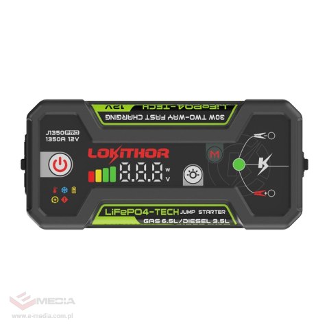 Urządzenie rozruchowe LOKITHOR J1350 Pro 25,6Wh