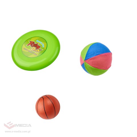 Zestaw sportowy 5w1 badminton koszykówka siatkówka tenis frisbee