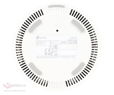 DOMOWY SYSTEM WI-FI DECO-X10(1-PACK) Wi-Fi 6 2.4 GHz, 5 GHz 300 Mb/s + 1201 Mb/s TP-LINK