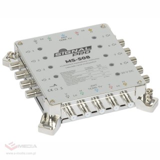 MULTISWITCH PRZELOTOWY MS-508 5 WEJŚĆ / 8 WYJŚĆ SIGNAL PRO