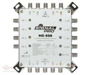 MULTISWITCH PRZELOTOWY MS-508 5 WEJŚĆ / 8 WYJŚĆ SIGNAL PRO