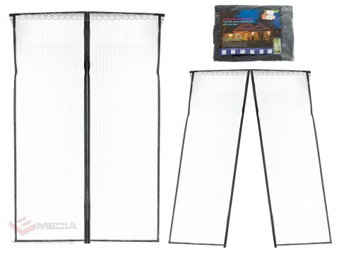 Moskitiera siatka magnetyczna na drzwi 85x210cm CZARNA