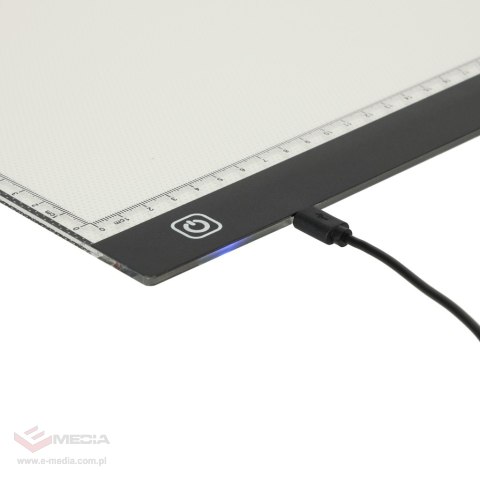 Deska kreślarska tablica tablet graficzny kalka do rysowania podświetlana LED A3