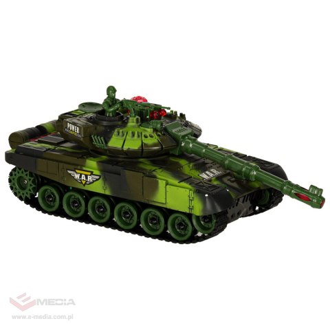 Czołg zdalnie sterowany na pilota RC War Tank 9993 2.4 GHz kamuflaż leśny