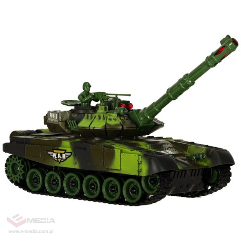Czołg zdalnie sterowany na pilota RC War Tank 9993 2.4 GHz kamuflaż leśny