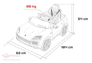 Pojazd Porsche Cayenne Różowy