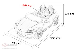 Pojazd Porsche Taycan Turbo S Czarny
