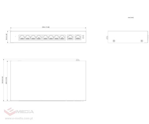 Switch POE SG4010P 8-PORTOWY DAHUA