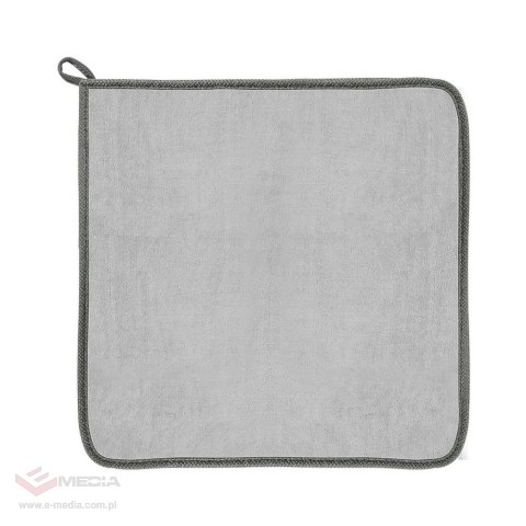 Baseus 2 x ręcznik z mikrofibry do osuszania samochodu mikrofibra 40 cm x 40 cm szary (CRXCMJ-0G)