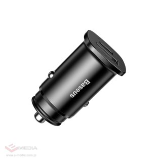 Baseus Square PPS inteligentna ładowarka samochodowa z portami USB Quick Charge 4.0 QC 4.0 i USB-C PD 3.0 SCP czarny (CCALL-AS01