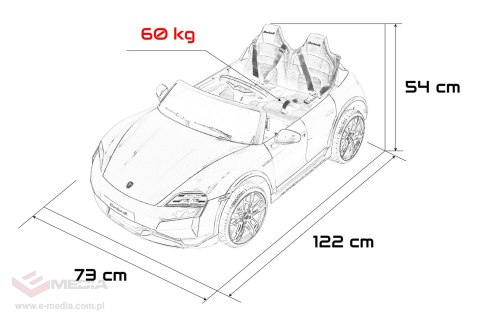 Pojazd Porsche Taycan Turbo S Różowy