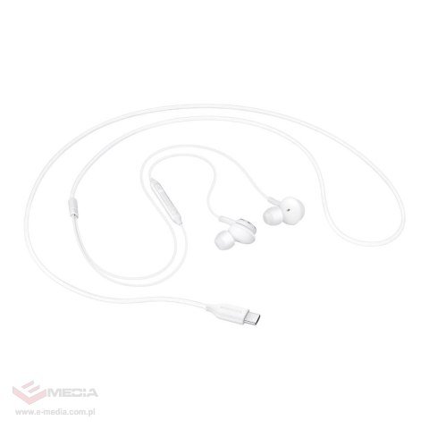 Samsung AKG przewodowe słuchawki dokanałowe USB-C biały (EO-IC100BWEGEU)