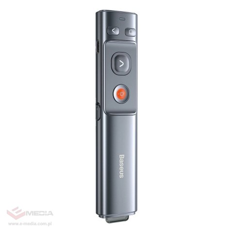 Wskaźnik laserowy Baseus Orange Dot bezprzewodowy do prezentacji - szary (z akumulatorem)