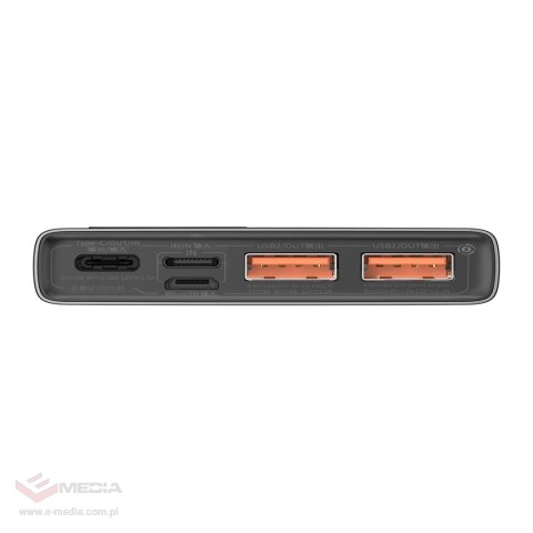 Baseus Adaman Metal powerbank z szybkim ładowaniem 10000mAh 22.5W (Overseas Edition 2021) czarny