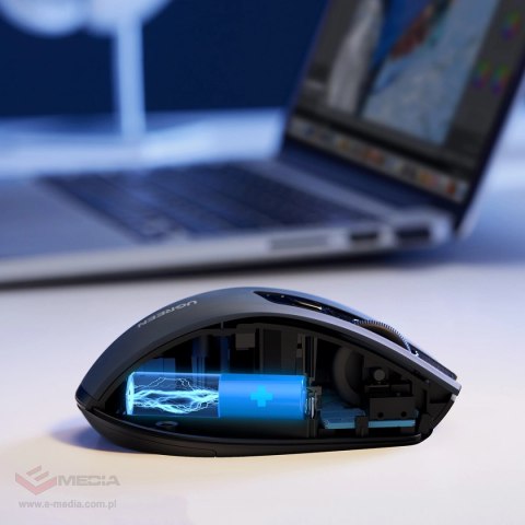 Mysz Ugreen MU006 optyczna bezprzewodowa USB 2.4GHz 4000 DPI - czarna