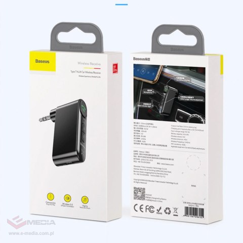 Transmiter Bluetooth AUX Baseus BSBA-02 (Overseas Edition) - czarny