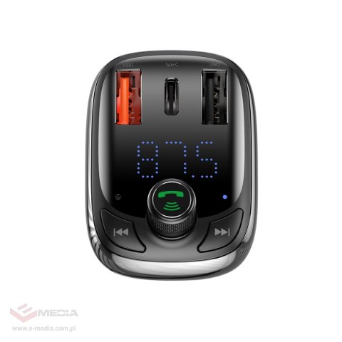 Transmiter Bluetooth / ładowarka do samochodu Baseus S-13 (Overseas Edition) - czarny