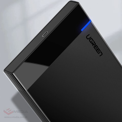 Ugreen adapter obudowa kieszeń na dysk SATA 2.5'' 6TB USB-C 3.0 czarny (US221)