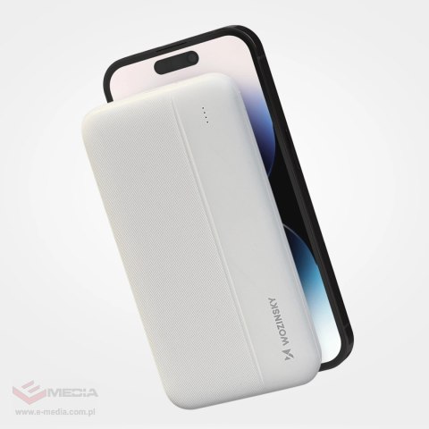 Wozinsky powerbank Li-Po 10000mAh 2 x USB biały (WPBWE1)