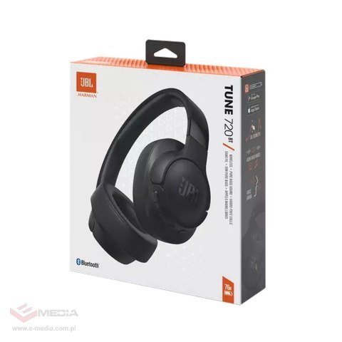 Nauszne słuchawki bezprzewodowe JBL Tune 720BT - czarne
