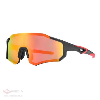 Okulary rowerowe Rockbros 10182 polaryzujące - czerwone