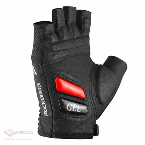 Rękawiczki rowerowe Rockbros S143-BK XL z wkładkami żelowymi - czarne
