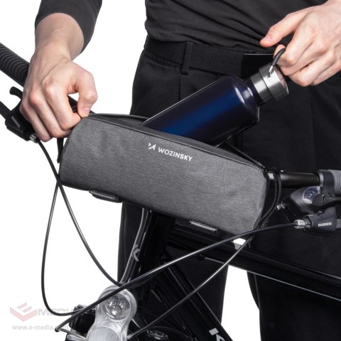 Torba rowerowa Wozinsky WBB37GRB z izolacją termiczną 0.7L - szara