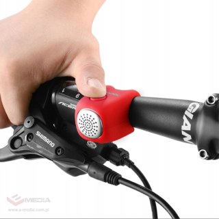 Dzwonek rowerowy Rockbros CB1709RD elektroniczny - czerwony